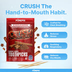 PurePix Flavored Toothpicks Variety Pack, Thick Durable Quit Smoking Support, Infused with Long-Lasting Flavor to Help Fight Cravings, 40 Count per Pouch, Vegan & Gluten-Free, Made in USA, (Pack of 5)
