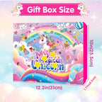 Unicorn Advent Calendar 2026 for Girls, Christmas Countdown Calendar for Kids, with 24 Days Xmas Surprise with Jewellery Bracelet Hair Accessories