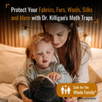 Dr. Killigan's Premium Clothing Moth Traps with Pheromones (Black, 6 Traps)