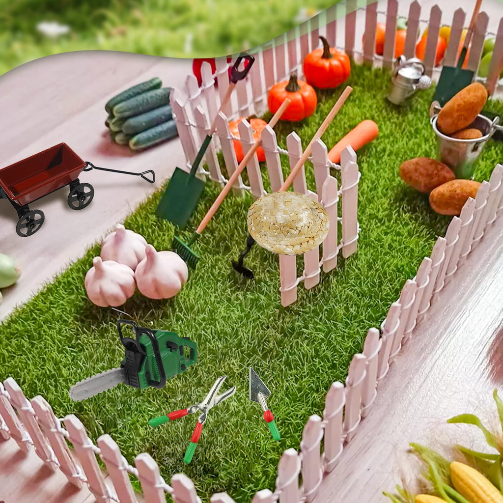 14 Pcs Miniature Fairy Garden Accessories 1/12 Miniature Gardening Tools