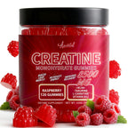 Asumtal Creatine Monohydrate Gummies Complex 8500 MG for Men & Women, Creatine Monohydrate Supplement for Muscle Growth, Strength & Energy Support, Pre Workout Gummies 120 Count Raspberry Flavor