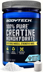 BodyTech 100% Pure Creatine Monohydrate Powder - Micronized for Maximum Absorption - Supports Muscle Strength & Power Output - Arctic Blast (13 oz, 55 Servings)
