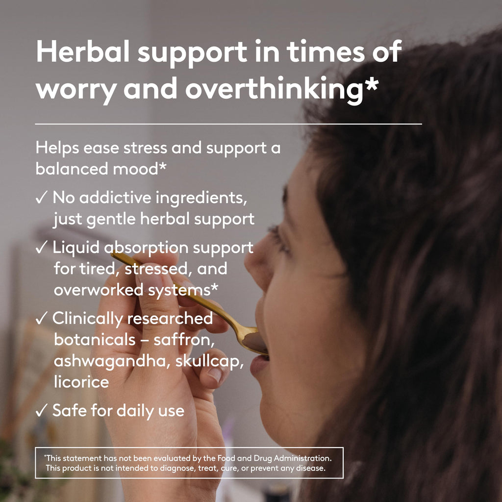 Harker Herbals Stress & Mood Syrup Supplement, Supports Relaxation and Nervousness, with Ashwagandha, Saffron, Skullcap, and Licorice Root - 6.7oz