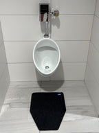 Hygomat Disposable Urinal Mats, Odor Eliminating, Time Monitor, Non-Slip Adhesive, Charcoal, Case of 6, Made in the USA