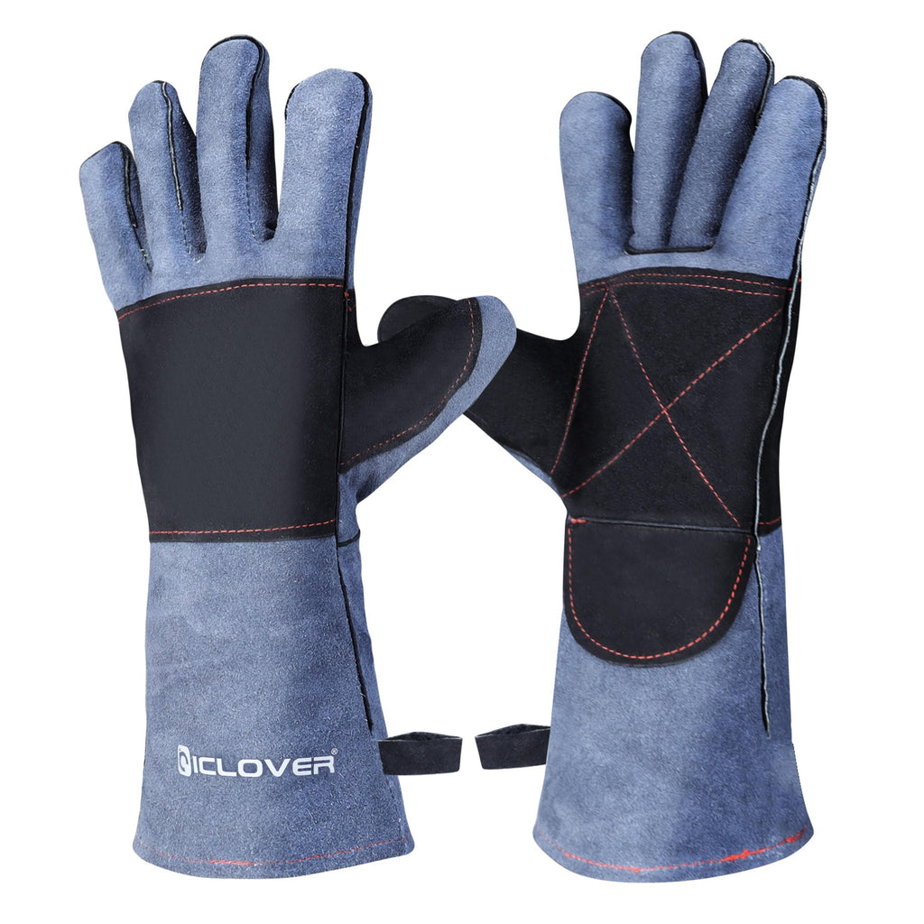 IC ICLOVER Animal Handling Gloves, Snake Bite Proof Gloves, Double Leather