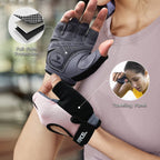 ATERCEL Weight Lifting Gloves Full Palm Protection, Workout Gloves for Gym, Cycling, Exercise, Breathable, Super Lightweight for Men and Women(Pink, X-Large)