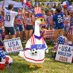 USA Soccer Porch Goose Outfit Summer Sport Fan Goose Clothes Game Day Decor