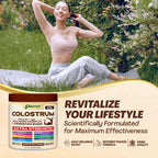 Colostrum Powder 40% IgG with Collagen, Probiotics, Chocolate, 60 Servings