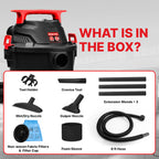 Shop-Vac 5430112 Wet/Dry Vacuum, 4 Gallon, 4 Peak HP, 1-1/4 Inch Diameter x 6 Foot Hose, 10 Foot Cord, Ideal for Jobsite, Garage, Workshop & Home