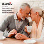 Healthwise Low Acid 100% Colombian Coffee K-Cups – Medium Roast, Healthier Coffee for Sensitive Stomach (Unflavored) – 36 Count (Pack of 3)