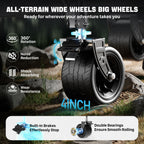 48" XL Collapsible Wagon Cart, 560 lbs Capacity Heavy Duty Folding Wagon with 7" All-Terrain Wheels, Foldable Utility Wagon for Camping, Garden, Shopping, Sports & Moving