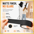 D-NYX Gaffer Tape 2 Inch x 1 Pack Brown Gaff Tape, No Residue Multipurpose Heavy Duty Gaffers Tape, Matte Finish Non-Reflective Waterproof Real Professional Grade Brown Gaffer Tape