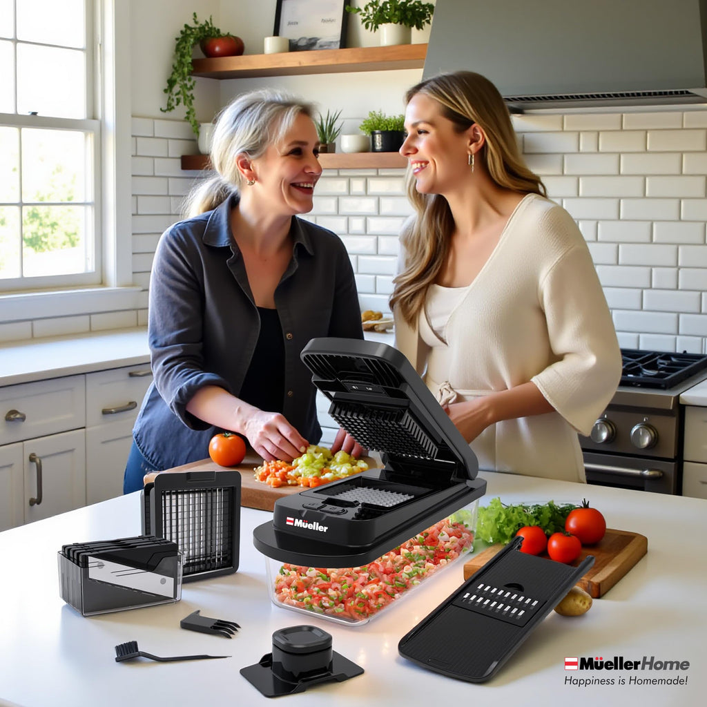 MUELLER HOME Pro-Series 10-in-1, 8 Vegetable Chopper & Mandoline Slicer