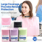 JMU Black Dental Bibs, 3-Ply Disposable Dental Bibs 50 Pack Tattoo Bib