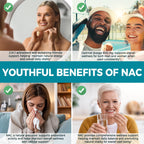 NVXNMSD NAC Supplement 600mg, 300 Softgels NAC with NAD+ & MCT Oil N-Acetyl Cysteine Supplement with Coconut Oil Vegetarian Capsules for Antioxidant Supports Liver & Energy Non-GMO Gluten Free