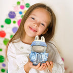 GerdfeiTawtab Clothes Fit for 17CM Doll, Fashion Doll Clothes Outfit Set Cute Theme Designer Toys Dress Accessories for Collector Fans Display (Light Blue Grid)