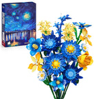 EWED Starry Flowers Building Set for Adults Compatible with Lego Botanicals