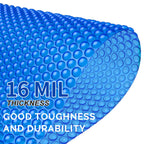 BigXwell Solar Pool Cover, Hot Tub Bubble Blanket,16-mil 7x7 Foot Square Spa Cover Hot Tub Solar Blanket, Heavy-Duty Heat Retaining Thermal Blanket