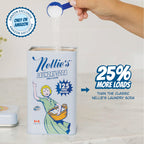 Nellie’s Laundry Soda 125 Loads – Laundry Powder Detergent – 4 Ingredients – No Residue – HE & Septic Safe – Made in Canada