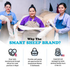 Wool Dryer Balls - Smart Sheep 6-Pack - XL Premium Natural Fabric Softener Award-Winning - Wool Balls Replaces Dryer Sheets - Wool Balls for Dryer - Laundry Balls for Dryer, 6 Count (Pack of 1)