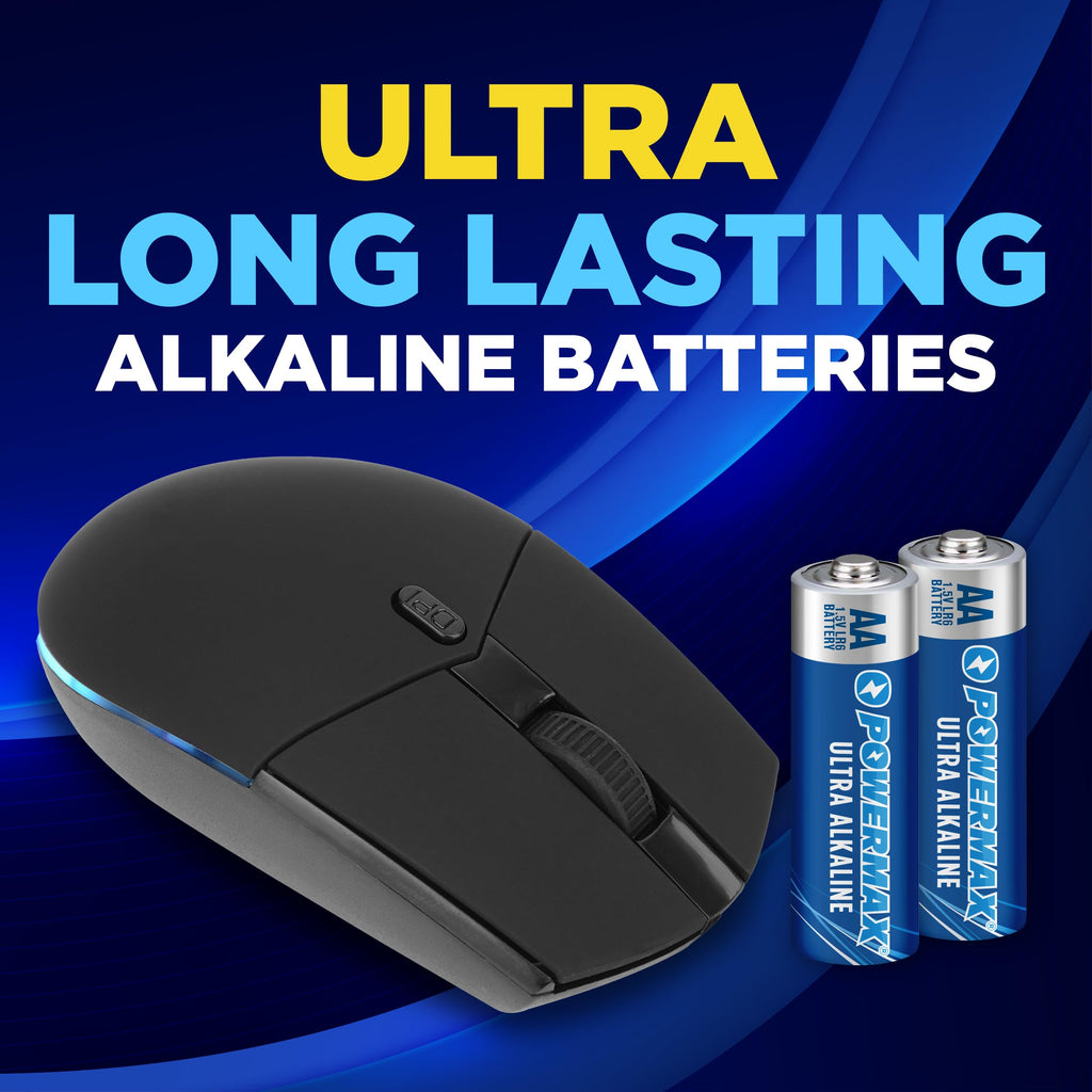 Powermax 48-Count AA Batteries, Ultra Long Lasting Alkaline Battery, 10-Year Shelf Life, Reclosable Packaging