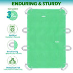 LARXREHY Positioning Bed Pad with Handles - Quick Drying Bed Pads with 8 Reinforced Handles, Washable Waterproof Reusable Pads for Elderly, Bedridden, Turning, Lifting, Transferring 34" × 52"