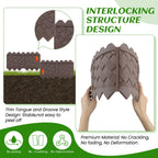 30 Pack (30FT) Weaving Flower Bed Garden Edging Borders, Landscaping Edging