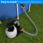 1.5" x 59" Pool Hose Replacement, Pack of 2 - Compatible with Above Ground Pools Filter Pump Hoses, Sand Filters, Saltwater Systems (1,500-2,500 GPH), Grey