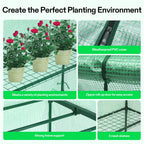 VIVOSUN 57 x 29 x 77-Inch Mini Walk-in Greenhouse with Windows, Shelves and Anchors, Plant Garden Hot House