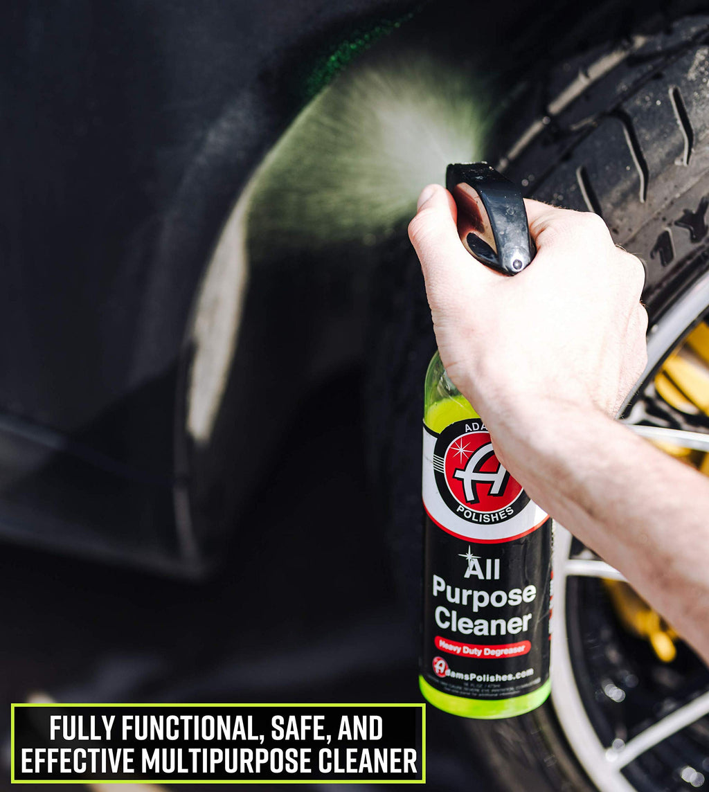 Adam's Polishes All Purpose Cleaner (Gallon) - Professional Heavy Duty Industrial Cleaner & Degreaser | Cuts Heavy Grease & Tar | Car Detailing, Tire Cleaner, Engine Cleaner, Wheel Cleaner