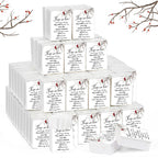 Fumete 100 Packs Tissue Paper for Funeral Memorial Tissues Packs for Guests Pocket Napkins Those We Love Don't Go Away 3 Ply 700 Sheets Napkins Wedding Supplies for Family(Cardinal)