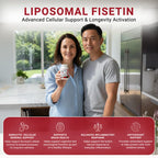 GenuinePurity Liposomal Fisetin 150mg — 60 Vegan Capsules to Support Cellular Health, Antioxidant Defense & Cognitive Wellness — Gluten Free, Non-GMO, Made in USA