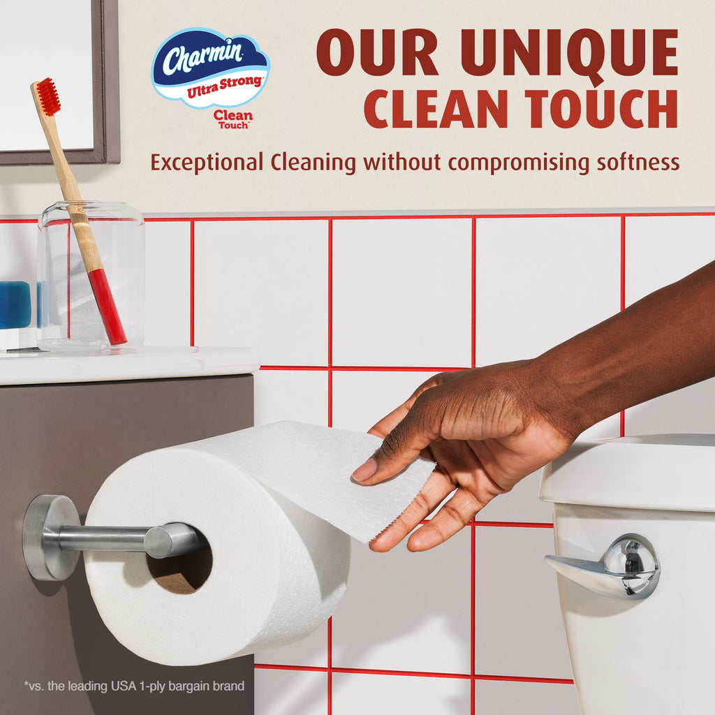 Charmin Ultra Strong Clean Touch Toilet Paper, 18 Family Mega XL Rolls = 126 Regular Rolls