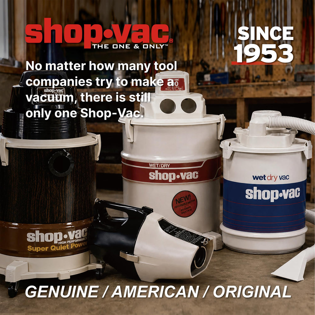 Shop-Vac 3-PC Nozzle Kit, 1-1/4 Inch Diameter for Wet/Dry Use, Includes Gulper, Crevice and Floor Tool