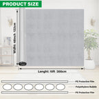 winemana 48IN x 10FT Window Insulation Roll, Reflective Window Heat Blocker