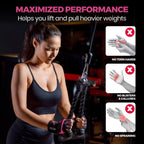 MhIL Workout Gloves for Women ��� Breathable Gym Gloves for Women with Palm Protection and Enhanced Grip ��� Padded Weight Lifting Glove for Womens with Wrist Wraps Support Weightlifting Exercise Cycling