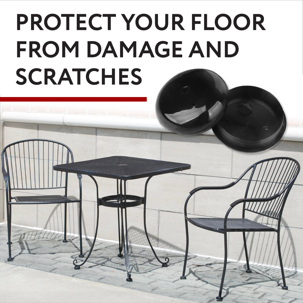 IMPRESA 32 Pack of 1.5 Patio Furniture Glides/Feet/Caps for Wrought Iron Outdoor Furniture “ Protect Your Floor Surfaces from Scratches, Replacement for Eight Chairs
