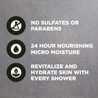 Dove Men+Care Purifying Body & Face Wash 3 Count Charcoal Clay with 24-Hour Nourishing Micromoisture Technology 30 oz