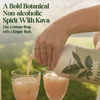 Kava Haven Non Alcoholic Spirit, 750mL Bottle | Kava Kava Drink | Non Alcohol Alternative Spirit for Mixed Drink Recipes | Low Calorie | All Natural | - Lemon Ginger Flavor (17 Servings)