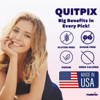 QuitPix to Help Quit Smoking Extra Thick Boosting Flavored Toothpicks - Oral Fixation - Nicotine Free Toothpicks - Kosher Flavors Variety Pack 40 Count (Pack of 4)