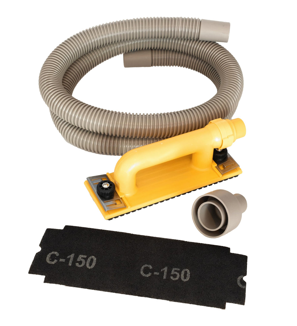 Hyde Tools 09165 Dust-Free Drywall Vacuum Hand Sander with 6-Foot Hose