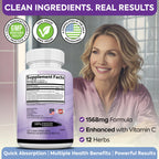 Extra Strength Resveratrol 1568mg - 180 Capsules - 3 Months Supply | Antioxidant Supplement | Natural Trans-Resveratrol Pills | for Anti-Aging, Heart Health, Immune System & Brain Function