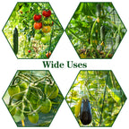 Kyrieval 48" Hx 18" L Cucumber Trellis for Garden A Frame Plant Support for Raised Bed, Outdoor Indoor Plant Garden Trellis for Climbing Plants