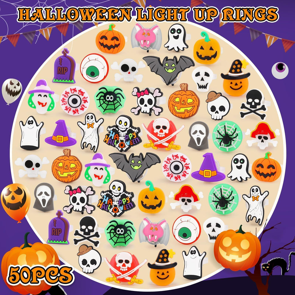 Halloween Party Favors 50Pcs Trick or Treats Halloween Toys for Kids