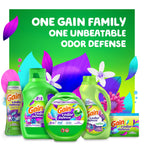 Gain + Odor Defense Liquid Laundry Detergent, Super Fresh Blast Scent, 184 fl oz, 128 Loads, HE Compatible