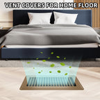 Floor Register 2x10, 6 Pack Floor Vent Covers for Home Floor Heavy Duty Steel Walkable Floor Vents Air Vent Covers 14x6 for Sidewall and Floor
