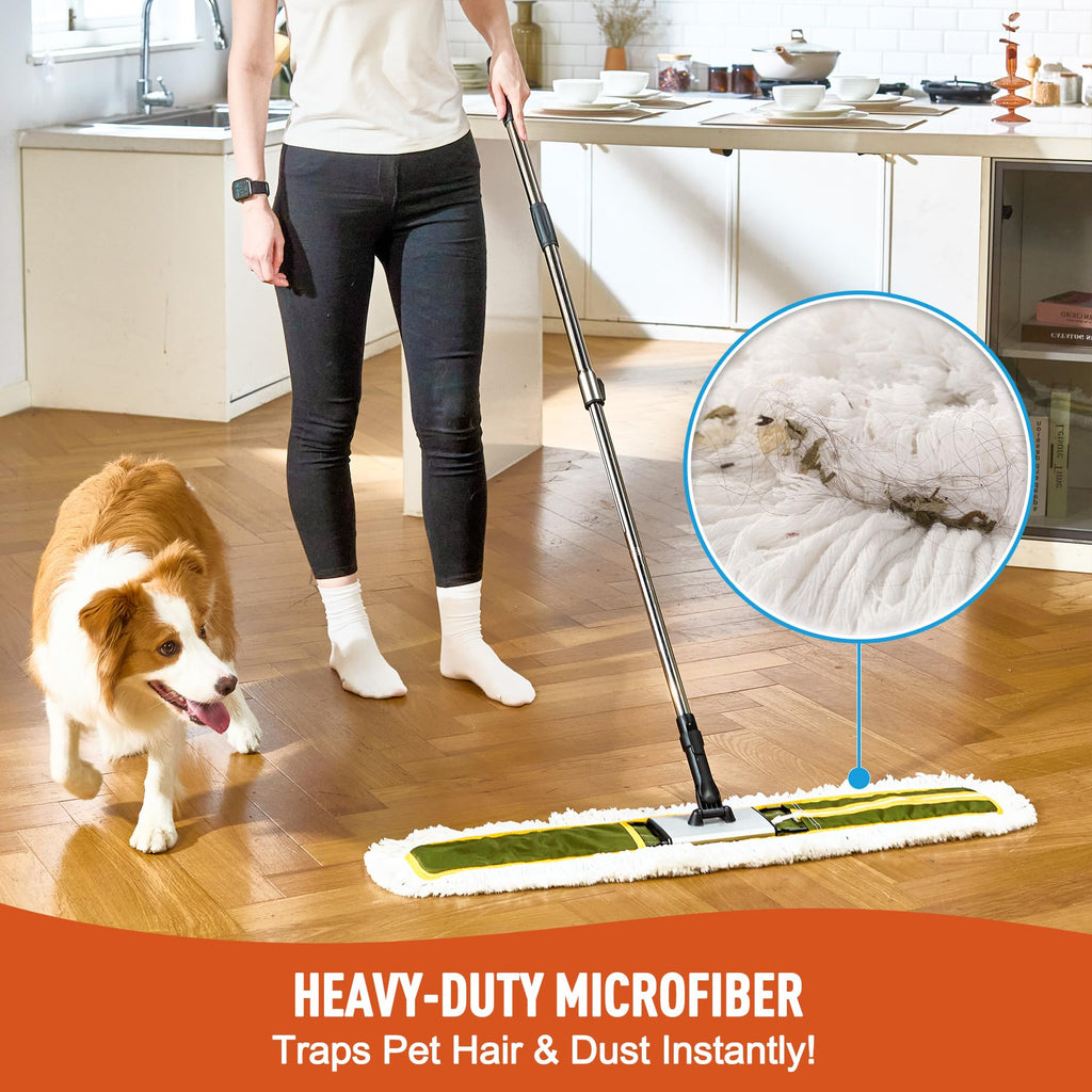 CLEANHOME 36" Commercial Dust Mop for Hardwood Floors, Tile, Laminate