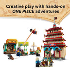 LEGO ONE PIECE Battle at Arlong Park Building Blocks - Pretend Play Building Toy for Boys & Girls, Ages 9+ - 5 Straw Hat Pirates Toy Figures & Playset for Anime Fans - Gift Idea for Birthdays - 75638