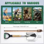 Garden Shovel for Digging, 29 Inch Small Shovel with Ergonomic D-Handle, Heavy Duty Stainless Steel Gardening Shovel for Planting and Yard Work, Compact Beach Shovels for Sand, Soil and Landscaping