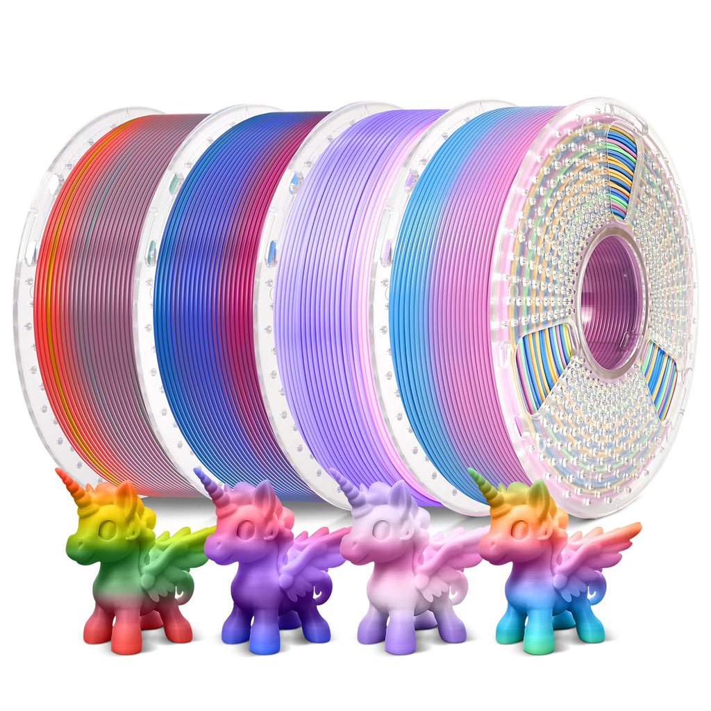SUNLU 4KG Rainbow PLA Filament Bundle Multicolor, 4kg in Total